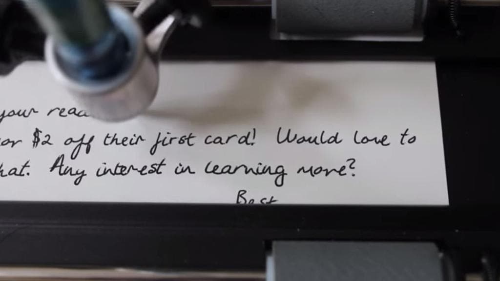 Handwritten Letter with Pen