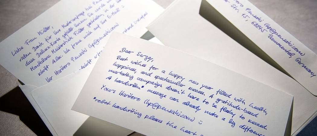 Handwritten Letters